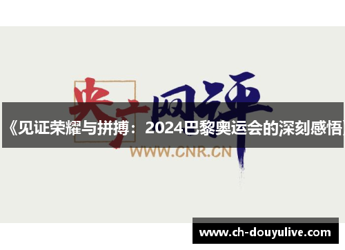 《见证荣耀与拼搏：2024巴黎奥运会的深刻感悟》